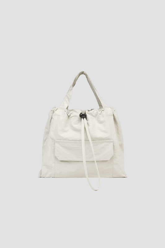 Small Classic Nylon Tote (Off White)