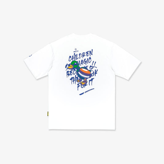 Balloon Duck Oversized Tee - White