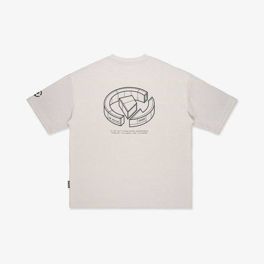 Campus Broad Tee - Bone Beige