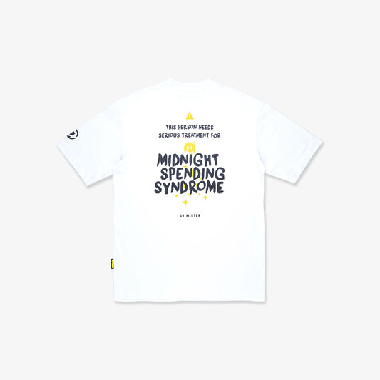 Caution Oversized Tee - White