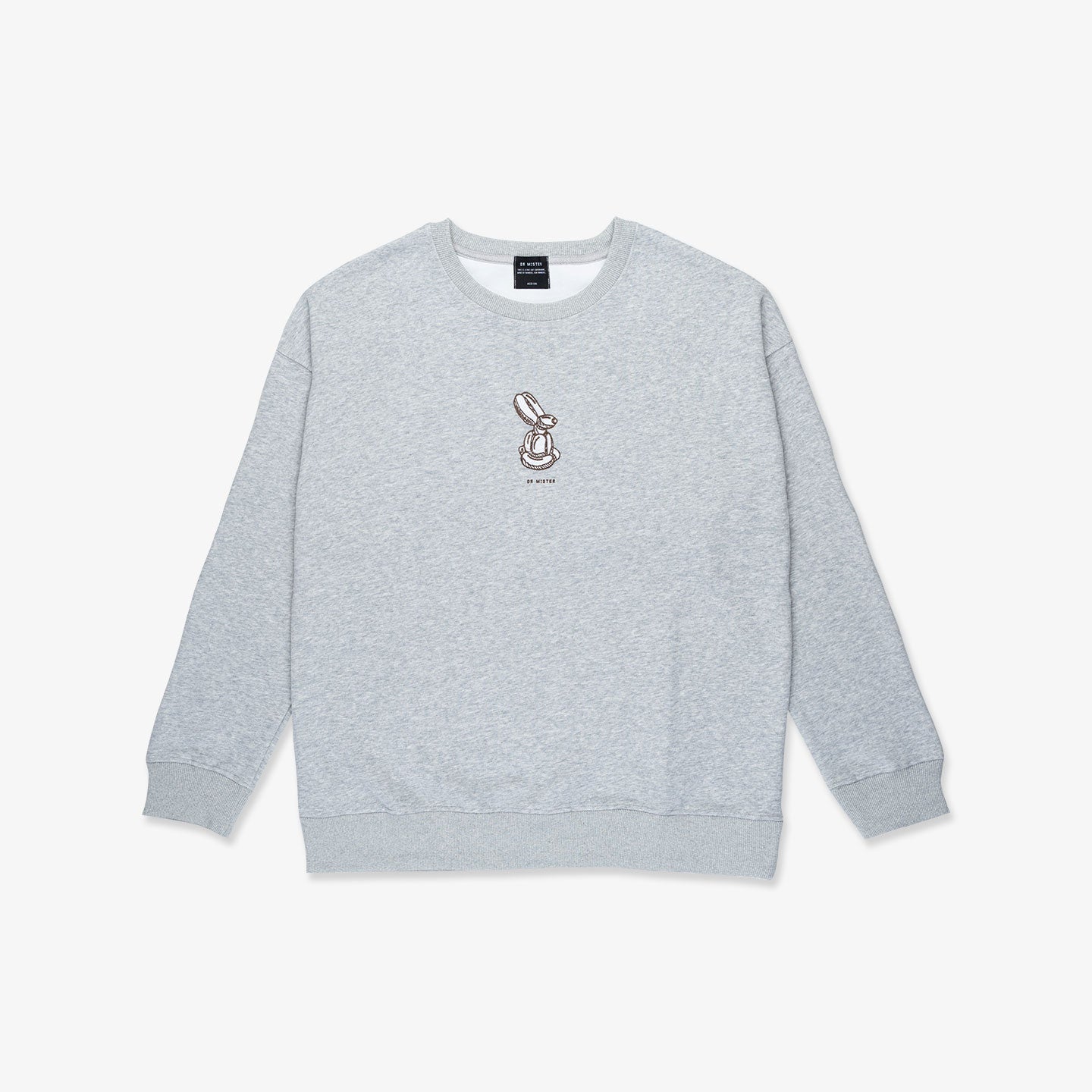 Bunny Sweatshirt - Melange Grey