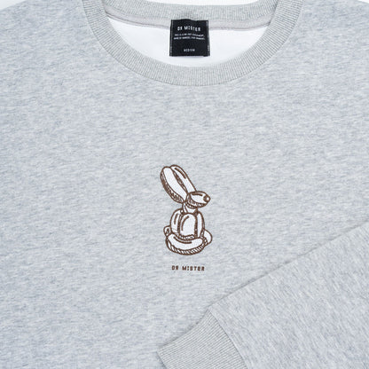 Bunny Sweatshirt - Melange Grey