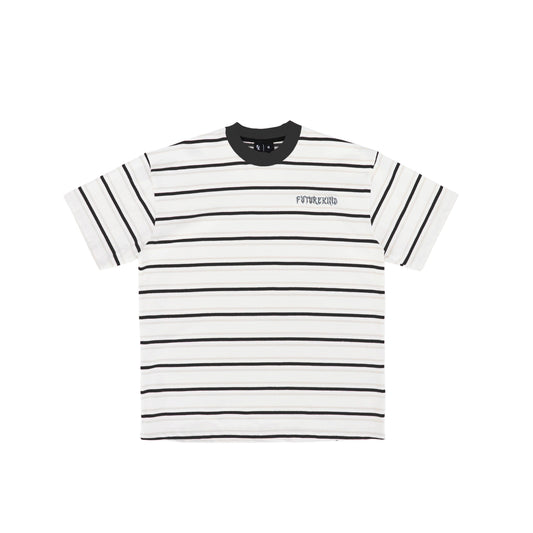 REFLECTIVE STRIPES BLACK TEE