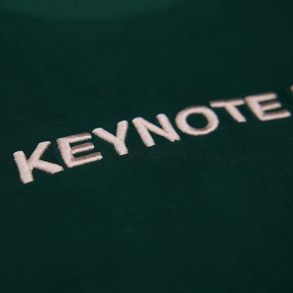 Typeface Embroidery Tee Dark Green