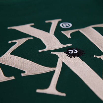 Typeface Embroidery Tee Dark Green