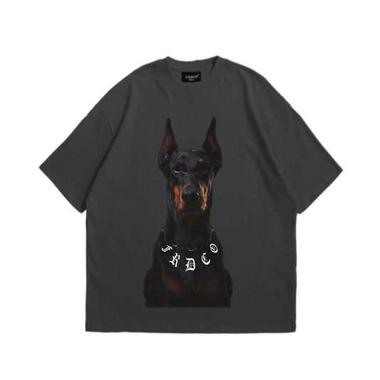 DOG HEAD LOGO GREY TEE