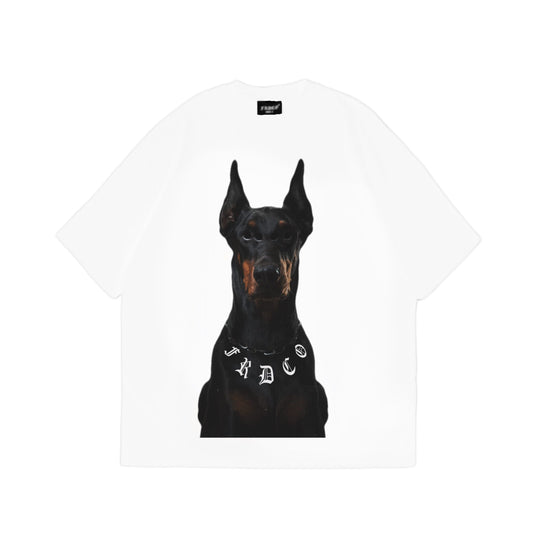 DOG HEAD LOGO WHITE TEE