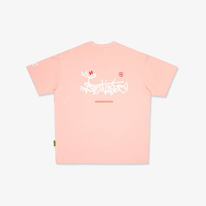 Dragon Signature Broad Tee - Beige Pink