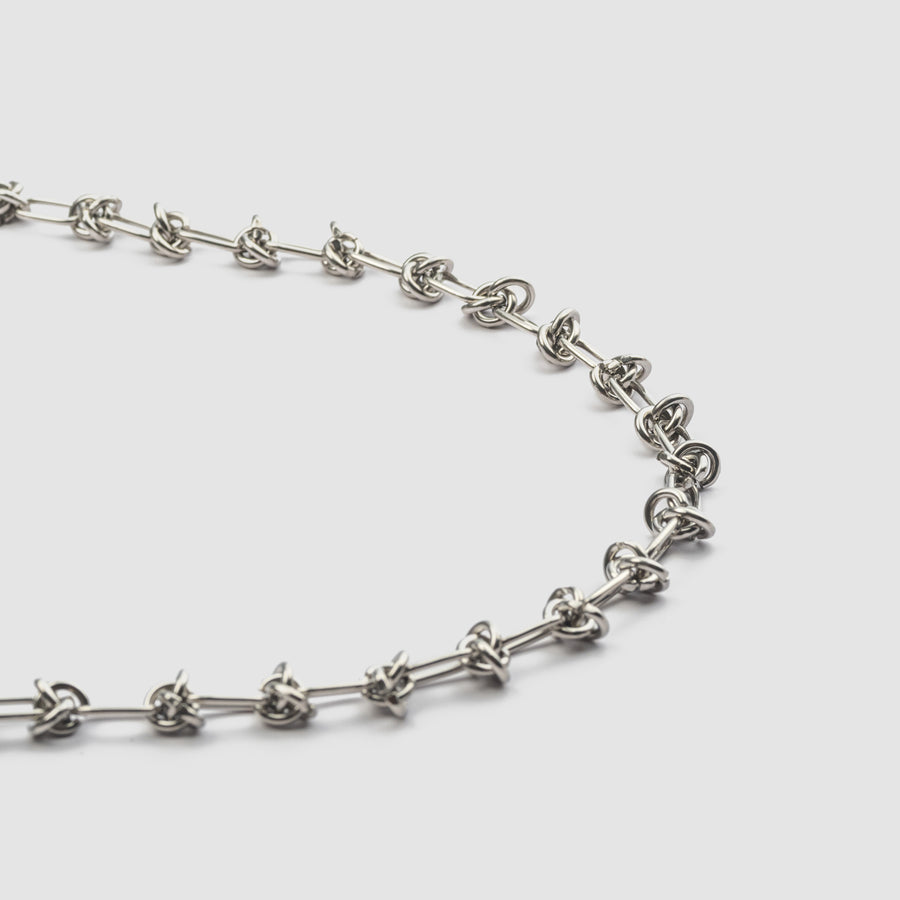 Loop Link Bracelet Silver Adjustable