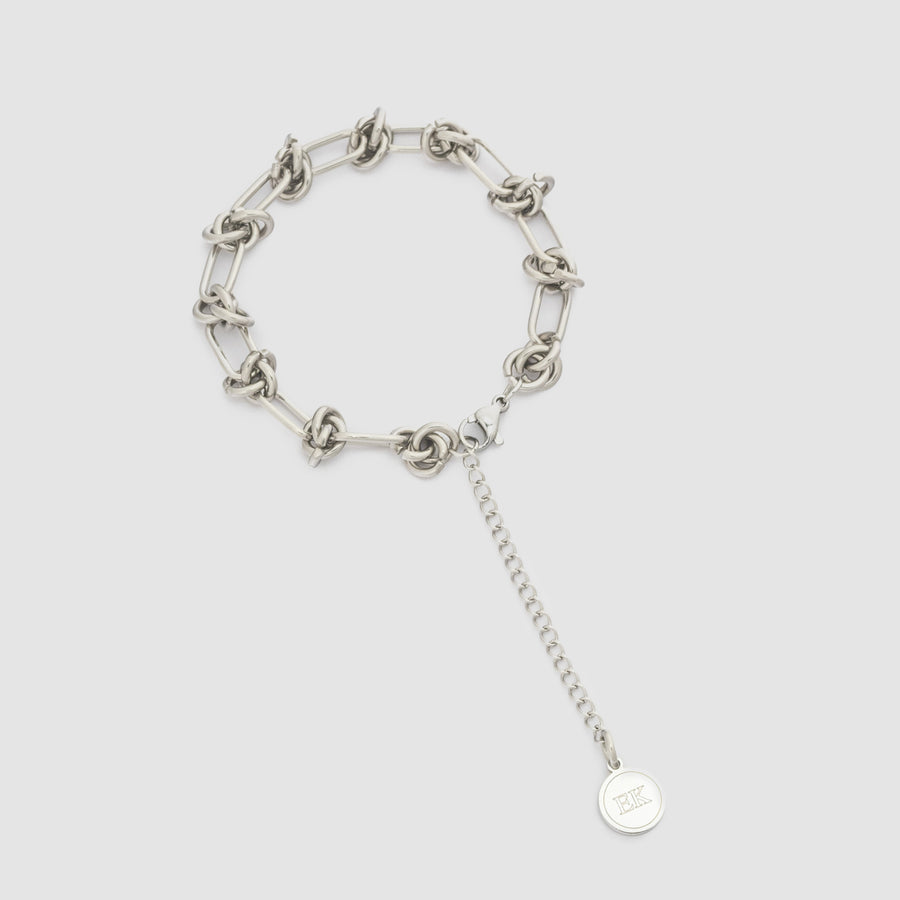 Loop Link Bracelet Silver Adjustable