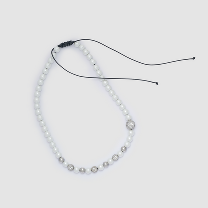 Ice Jewels Pearl Necklace Adjustable