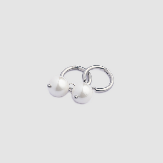 Pearl Earring Silver (Pair)