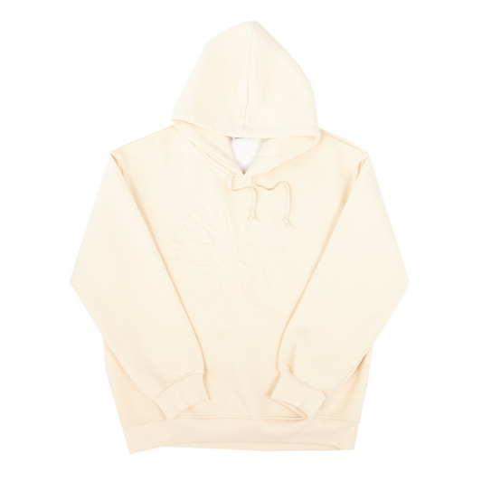 Keynote 3D Steel Printing Hoodie Cream White