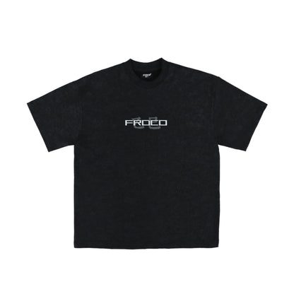 3M REFLECTIVE SNAKE WASHED BLACK TEE