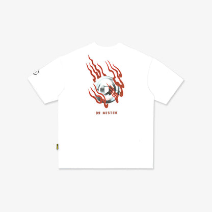 Flaming Pearl Broad Tee - White