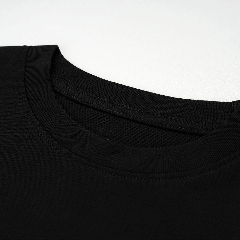 Gleam Abbr Broad Tee – Black