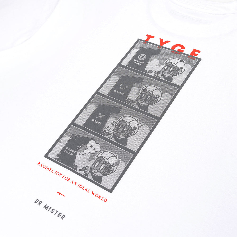 Game Over Broad Tee - White