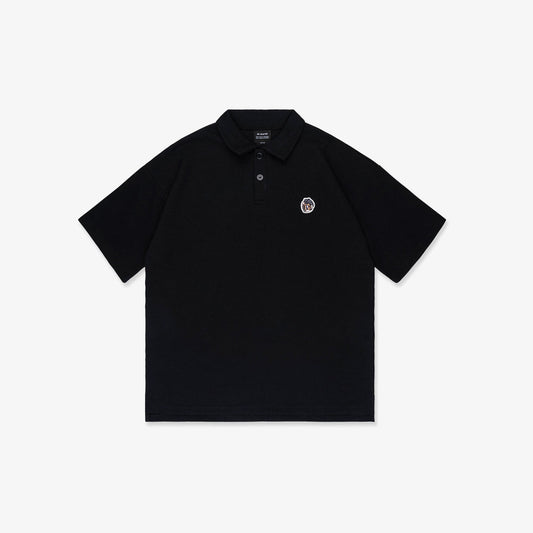 HDHF Patched Polo Tee - Black