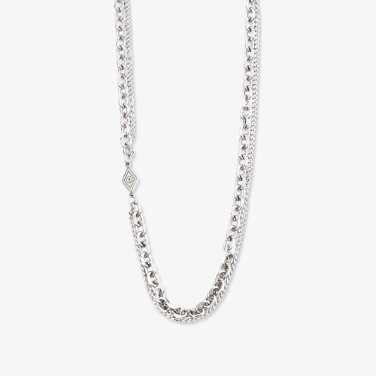 Layered Kite Necklace - Silver