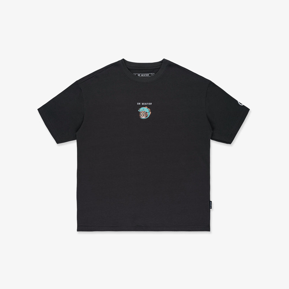 Snack Mascot Broad Tee – Dark Grey