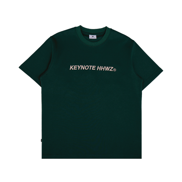 Typeface Embroidery Tee Dark Green