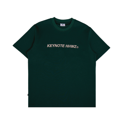 Typeface Embroidery Tee Dark Green