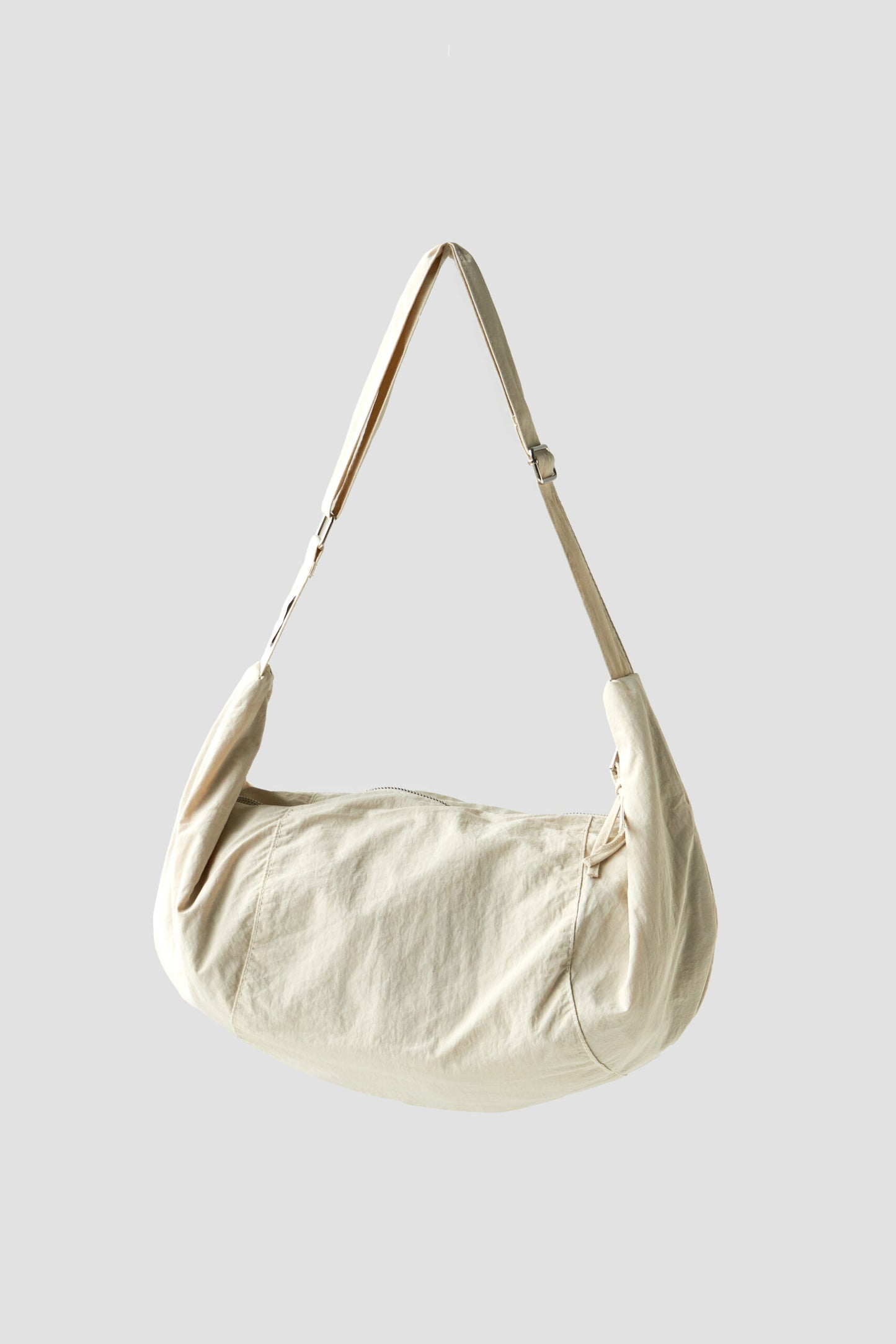 Croissant Nylon Crossbody Bag (Off White)