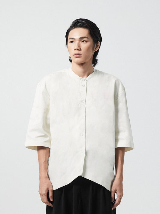 Sleek Zen Tailored Shirt | Beige