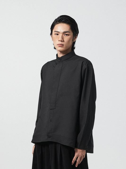 Modern Zen Collar Shirt | Black