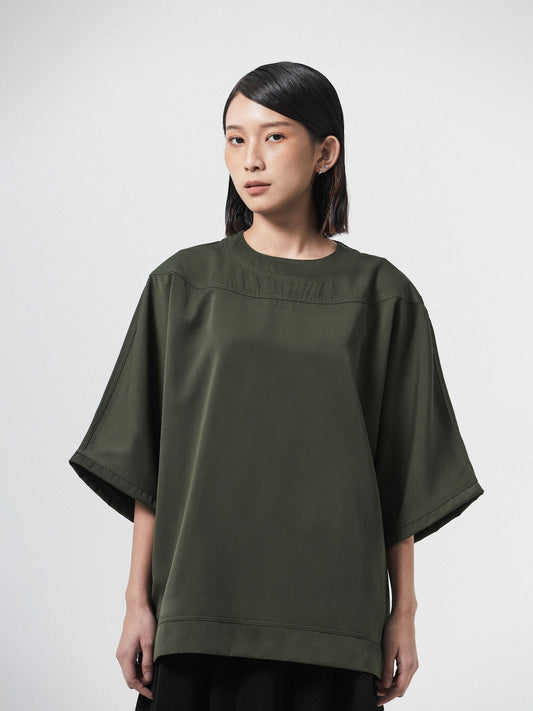 Oversized Winged Bliss Tee | Green