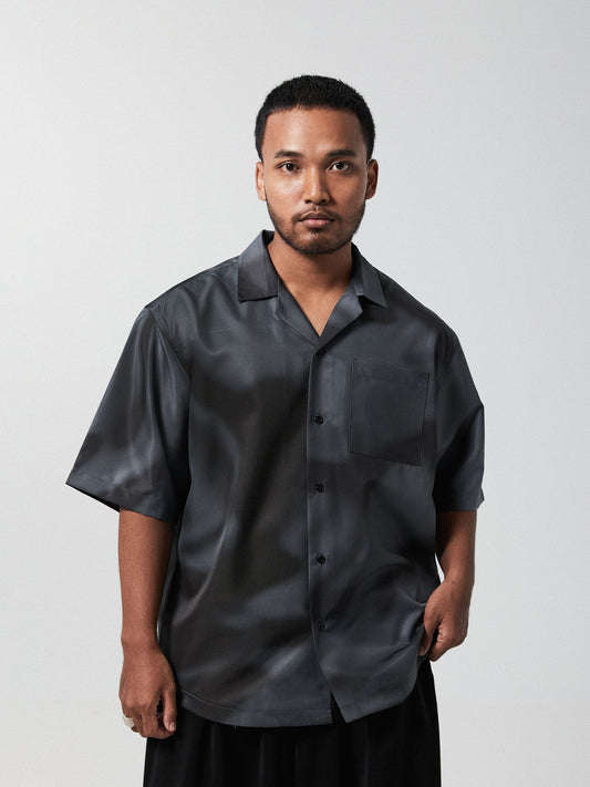 NCVR Mosaic Cuban Shirt | Black