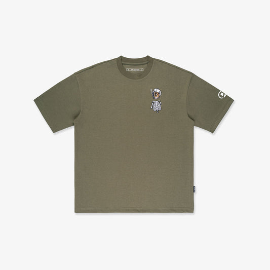 Nothing Matters Heavy Broad Tee - Olive Green