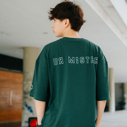 Outline Logo Broad Tee - Pine Green