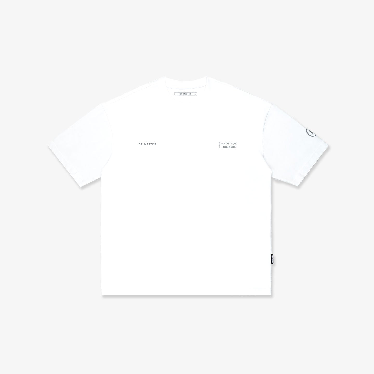 Outline Logo Broad Tee - White