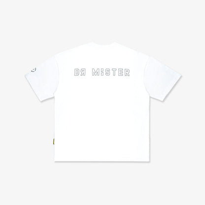 Outline Logo Broad Tee - White