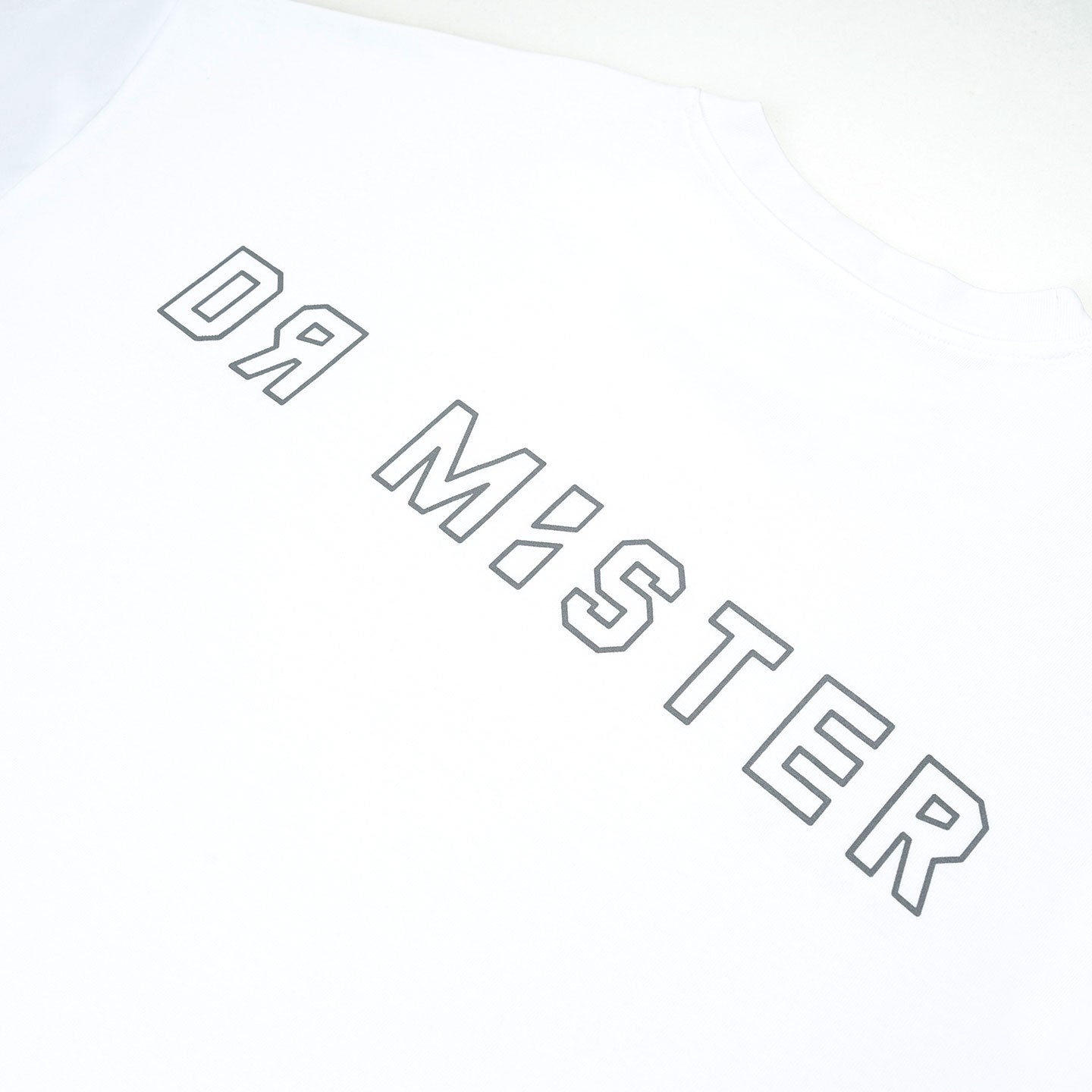 Outline Logo Broad Tee - White