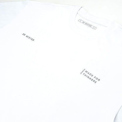 Outline Logo Broad Tee - White