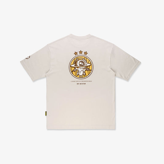 Perspective Oversized Tee - Beige