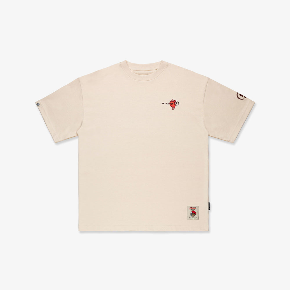 Poisoned Kicks Broad Tee - Bone Beige