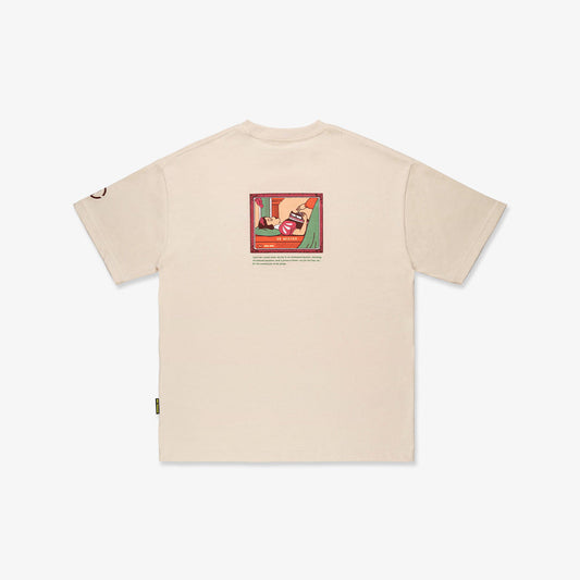 Poisoned Kicks Broad Tee - Bone Beige