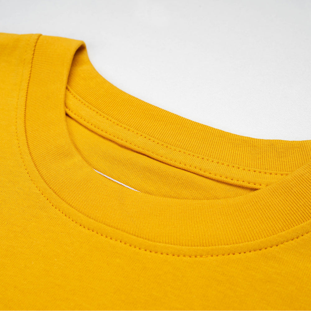 Prankster Chip Broad Tee – Amber Yellow