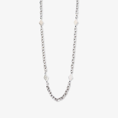 Quad Rhombus Necklace - Silver