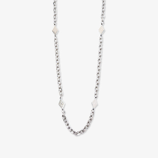 Quad Rhombus Necklace - Silver