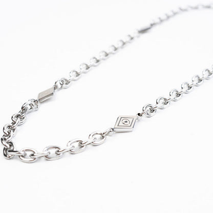 Quad Rhombus Necklace - Silver