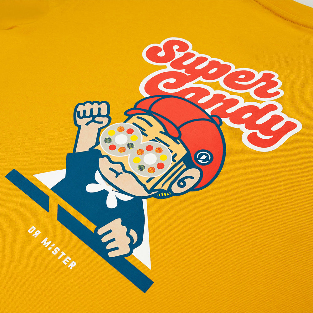 Super Candy Broad Tee – Amber Yellow