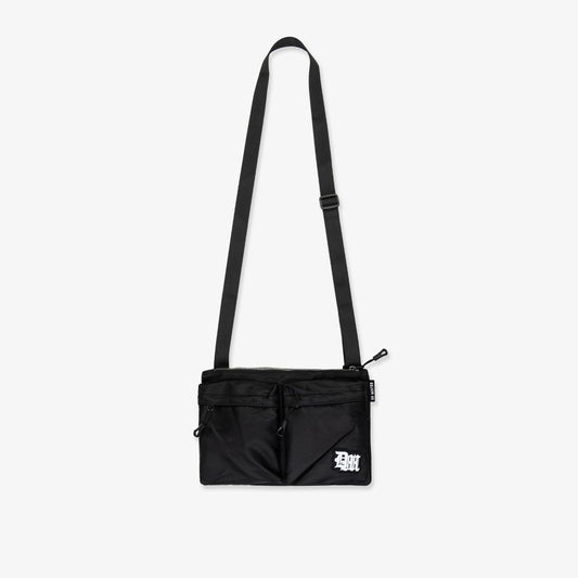 Scripted Initials Sling Bag - Black