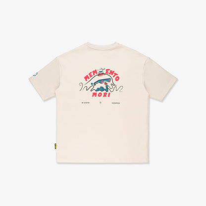 SkullWave Broad Tee - Cream