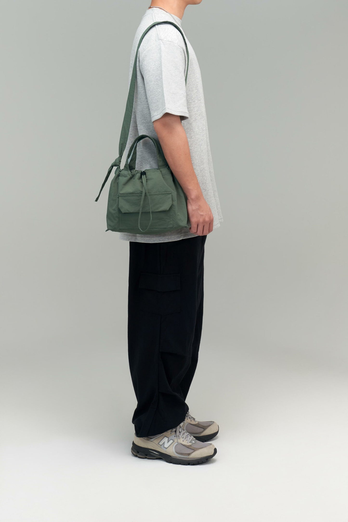 Small Classic Nylon Tote (Forest)