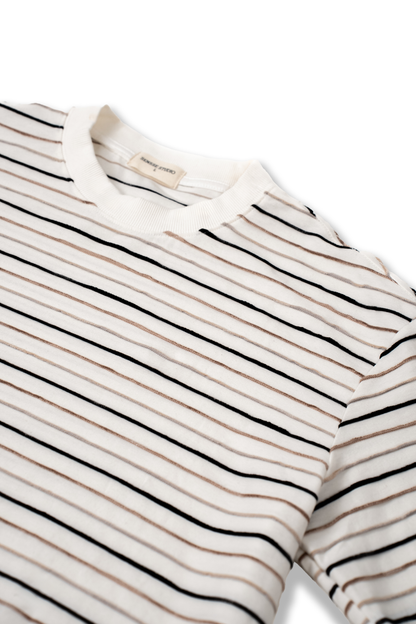 Striped Crew Neck Tee