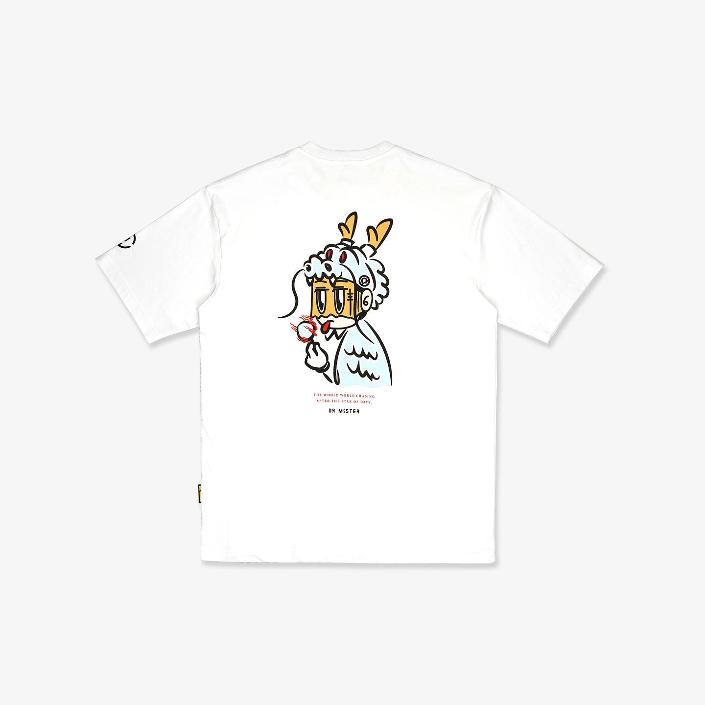 Tyge Dragon Oversized Tee - White